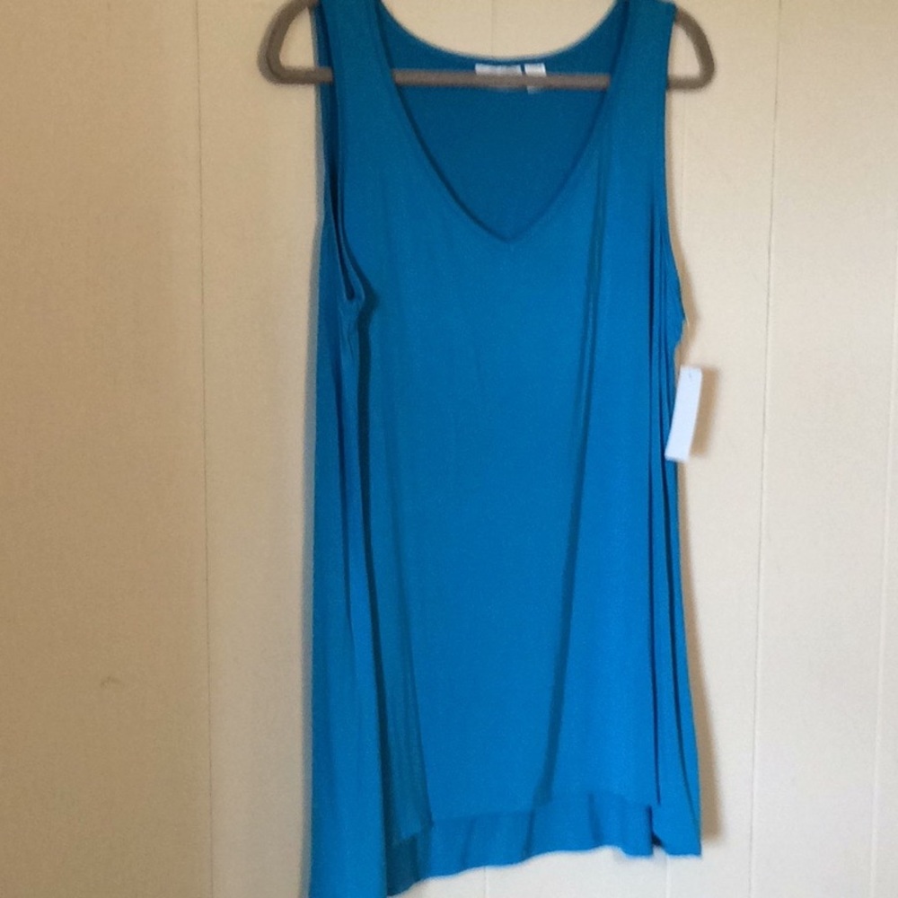NWT, extra long tunic tank, 1X